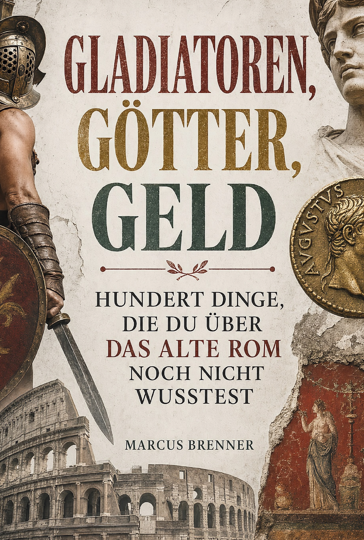 Buchcover: Gladiatoren, Götter, Geld